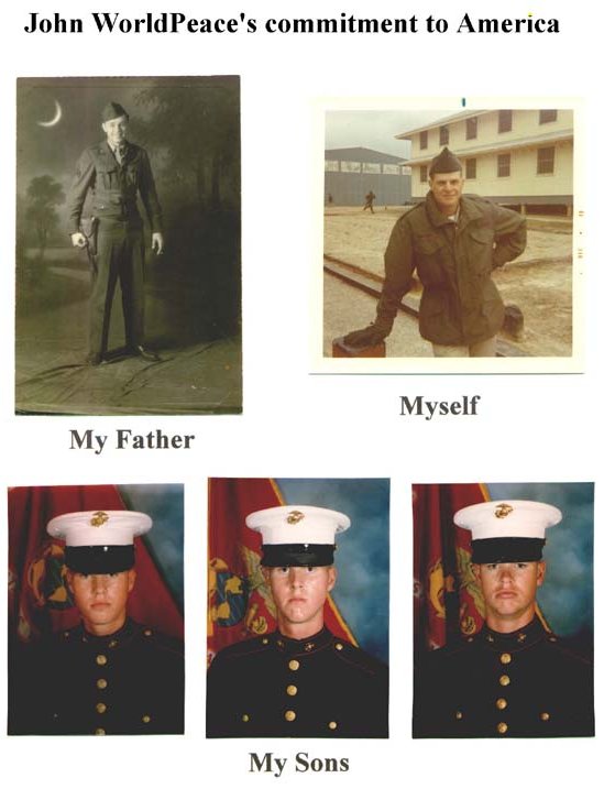 [WorldPeace, Father, Sons as Veterans]