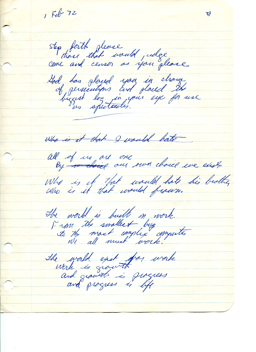 John WorldPeace Poems 1972 | World Peace Poems