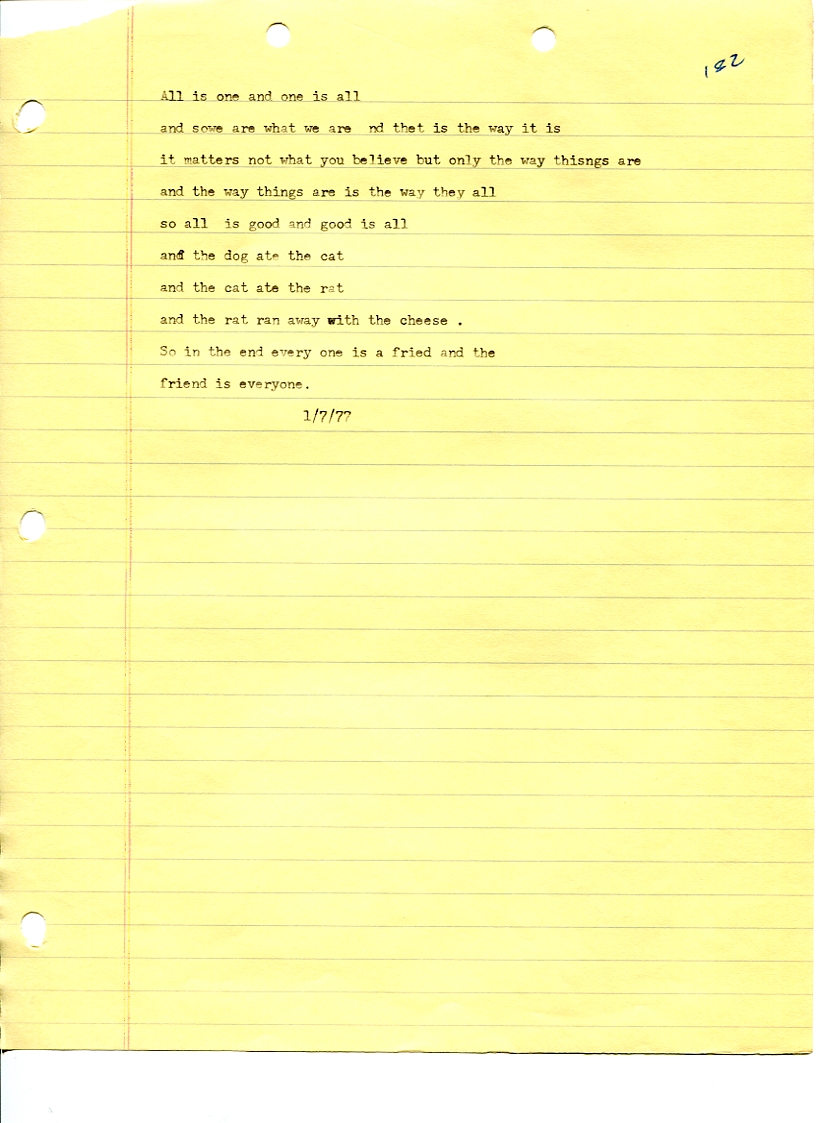 John WorldPeace Poems 1976 | World Peace Poems