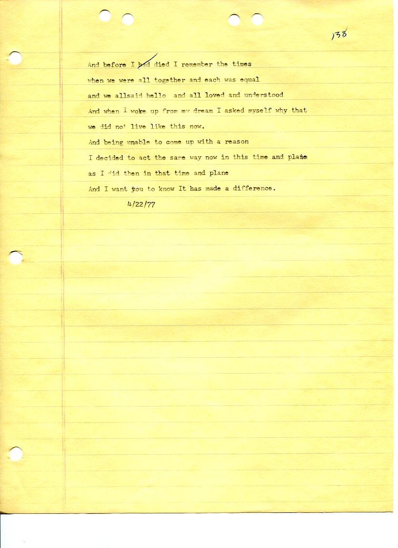 John WorldPeace Poems 1976 | World Peace Poems