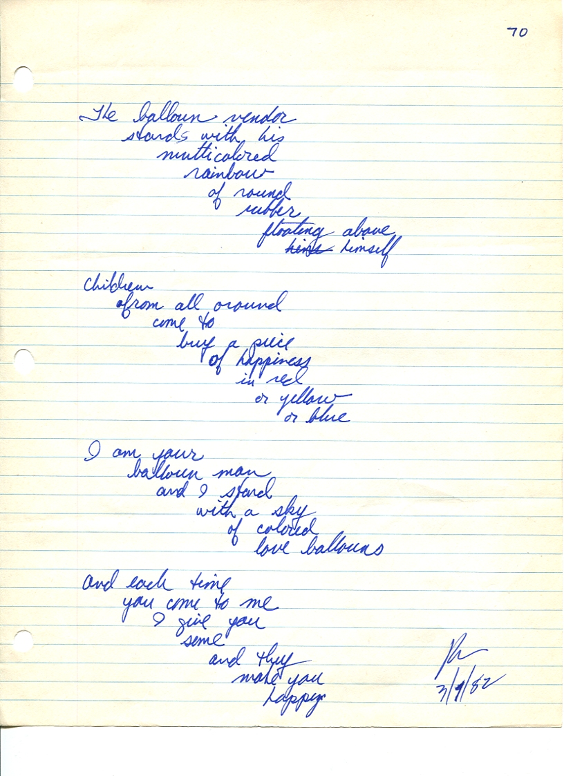 John WorldPeace Poems 1982 | World Peace Poems