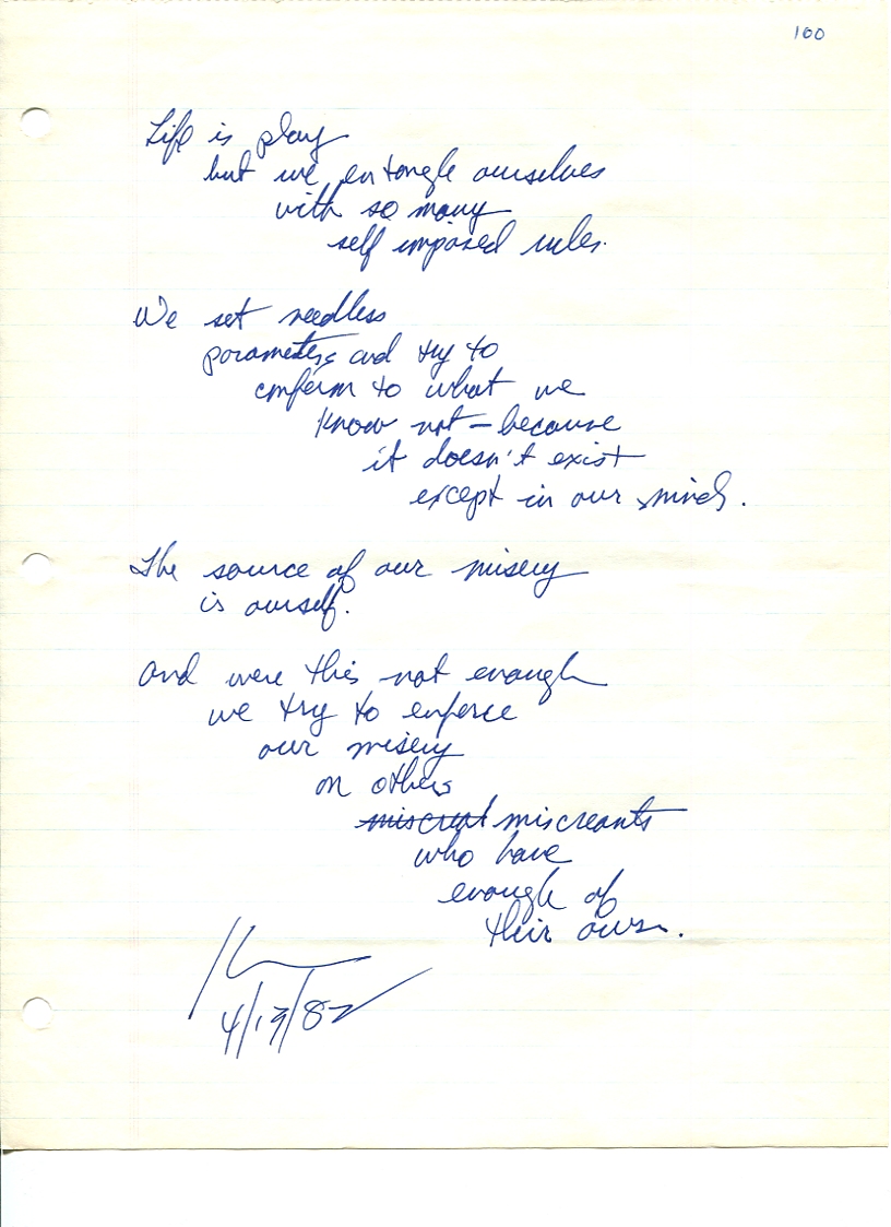 John WorldPeace Poems 1982 | World Peace Poems