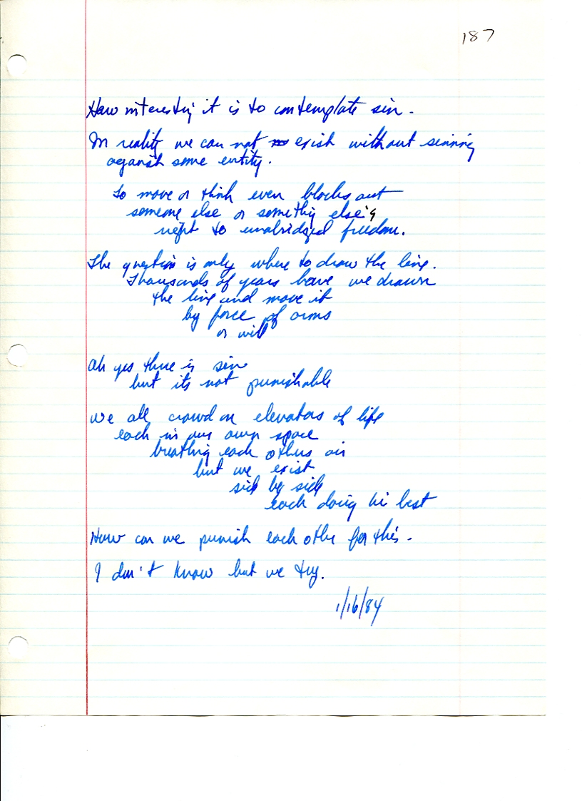 John WorldPeace Poems 1984 | World Peace Poems