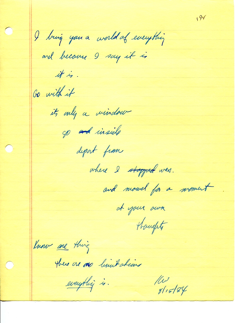 John WorldPeace Poems 1984 | World Peace Poems