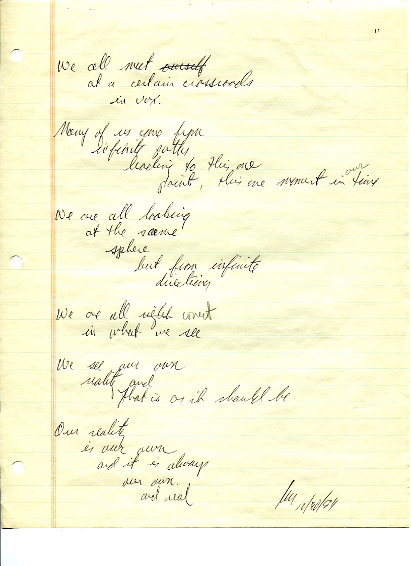 John WorldPeace Poems 1984 | World Peace Poems