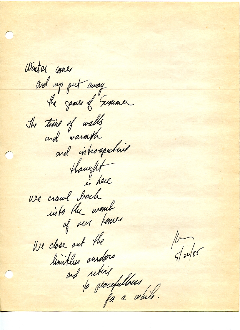 John WorldPeace Poems 1985 | World Peace Poems