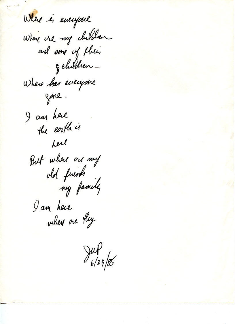 John WorldPeace Poems 1985 | World Peace Poems