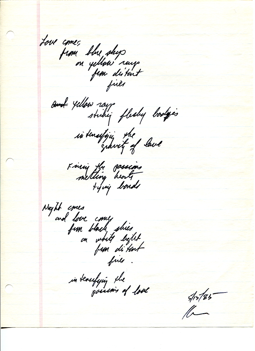 John WorldPeace Poems 1985 | World Peace Poems