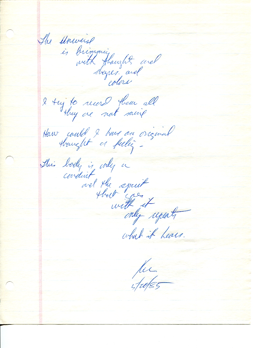 John WorldPeace Poems 1985 | World Peace Poems