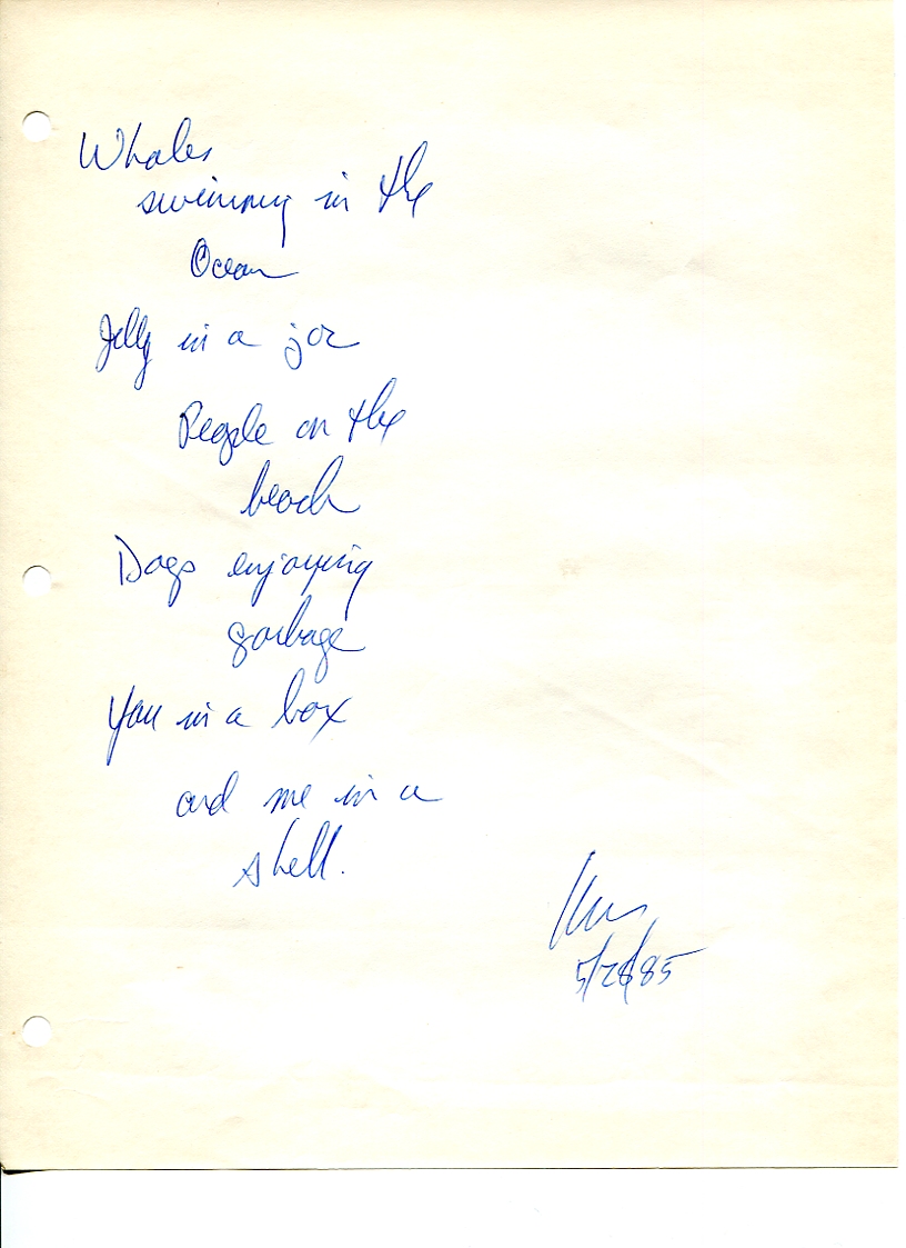 John WorldPeace Poems 1985 | World Peace Poems