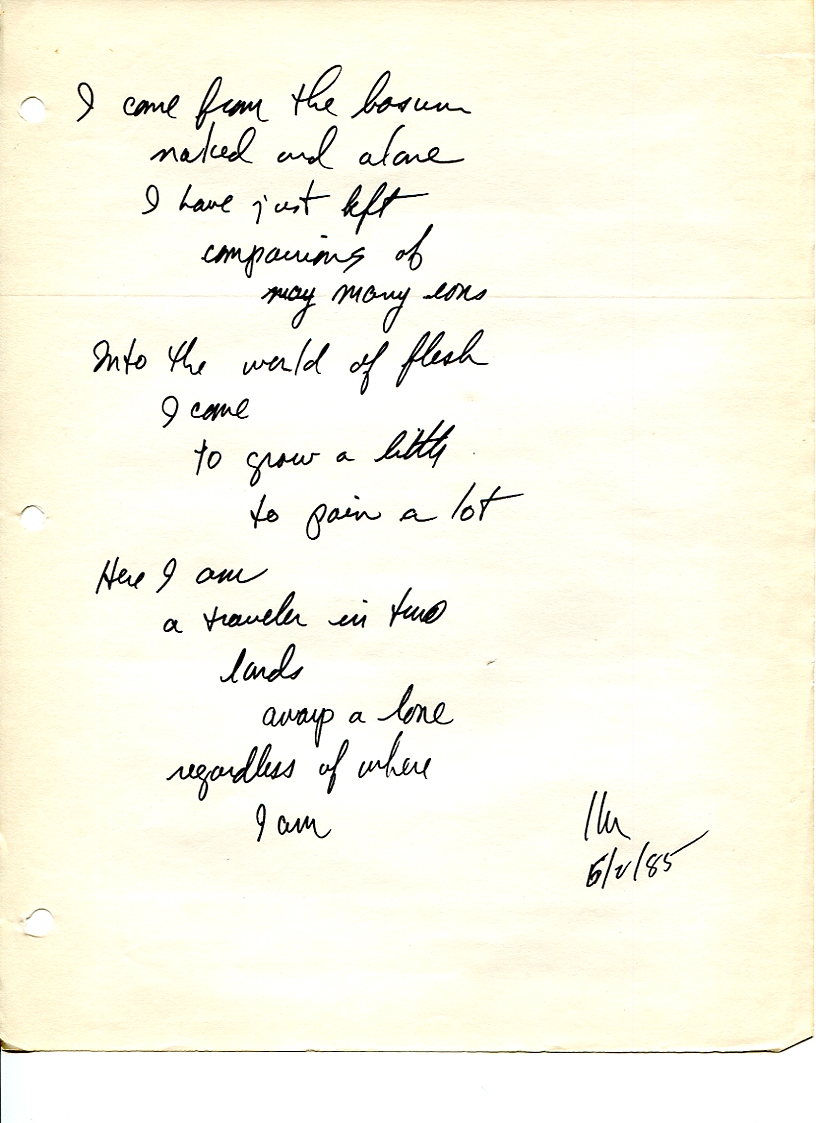 John WorldPeace Poems 1985 | World Peace Poems