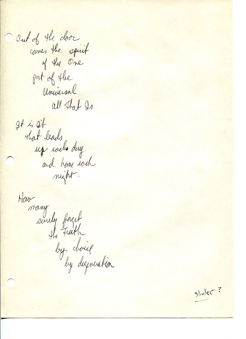 John WorldPeace Poems 1985 | World Peace Poems