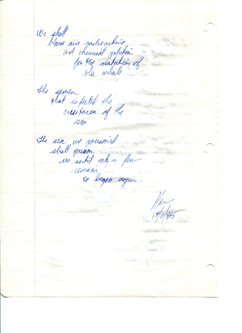 John WorldPeace Poems 1985 | World Peace Poems