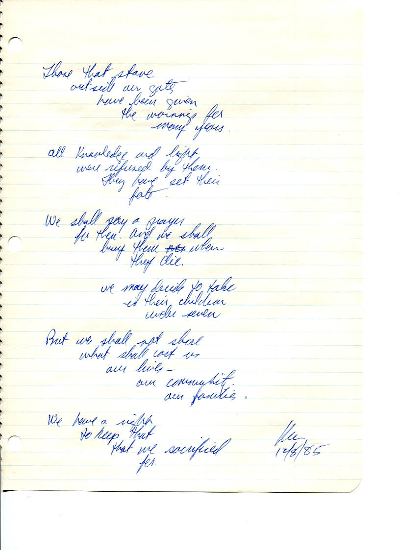 John WorldPeace Poems 1985 | World Peace Poems