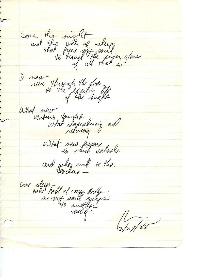 John WorldPeace Poems 1985 | World Peace Poems