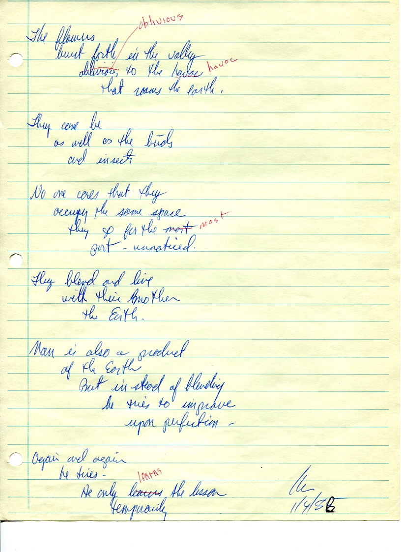 John WorldPeace Poems 1986 | World Peace Poems