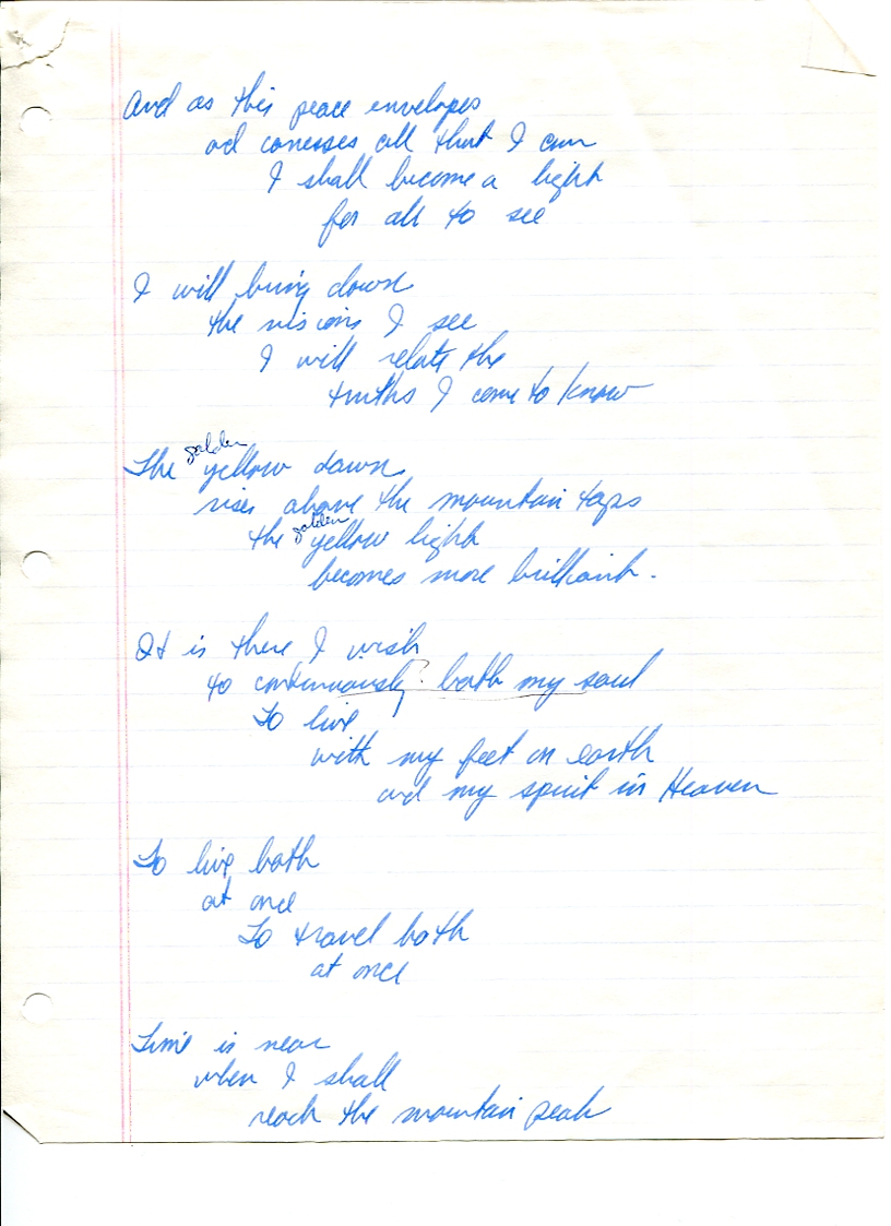 John WorldPeace Poems 1986 | World Peace Poems