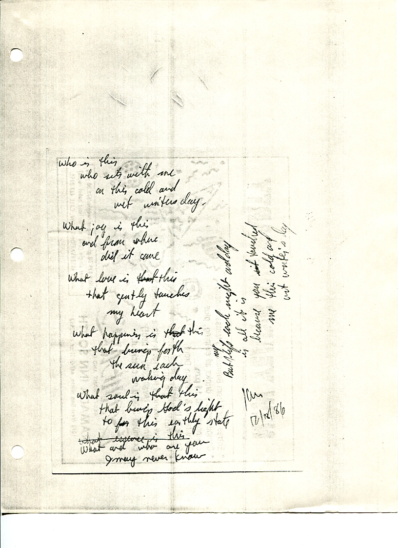 John WorldPeace Poems 1986 | World Peace Poems