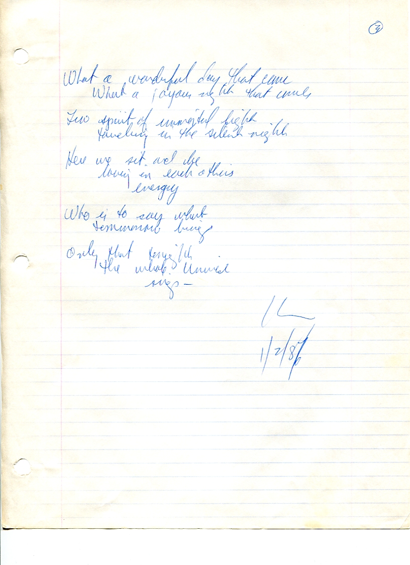 John WorldPeace Poems 1987 | World Peace Poems