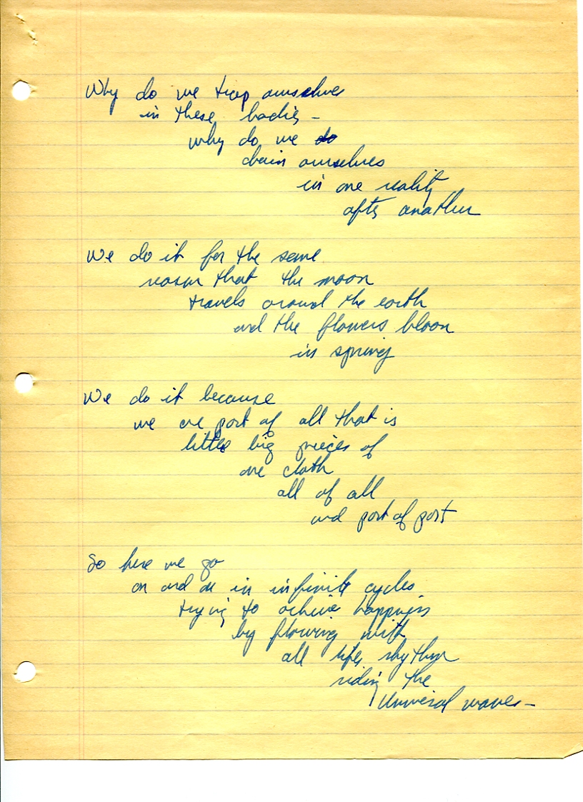 John WorldPeace Poems 1987 | World Peace Poems