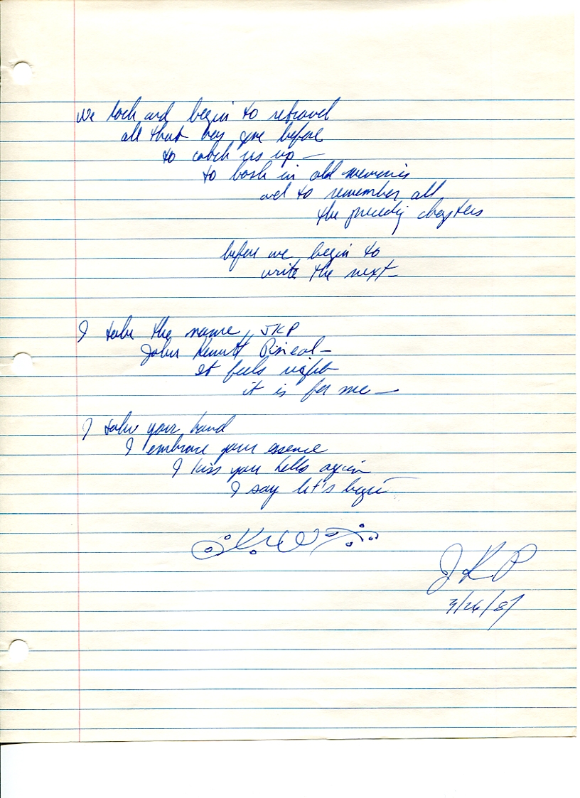 John WorldPeace Poems 1987 | World Peace Poems