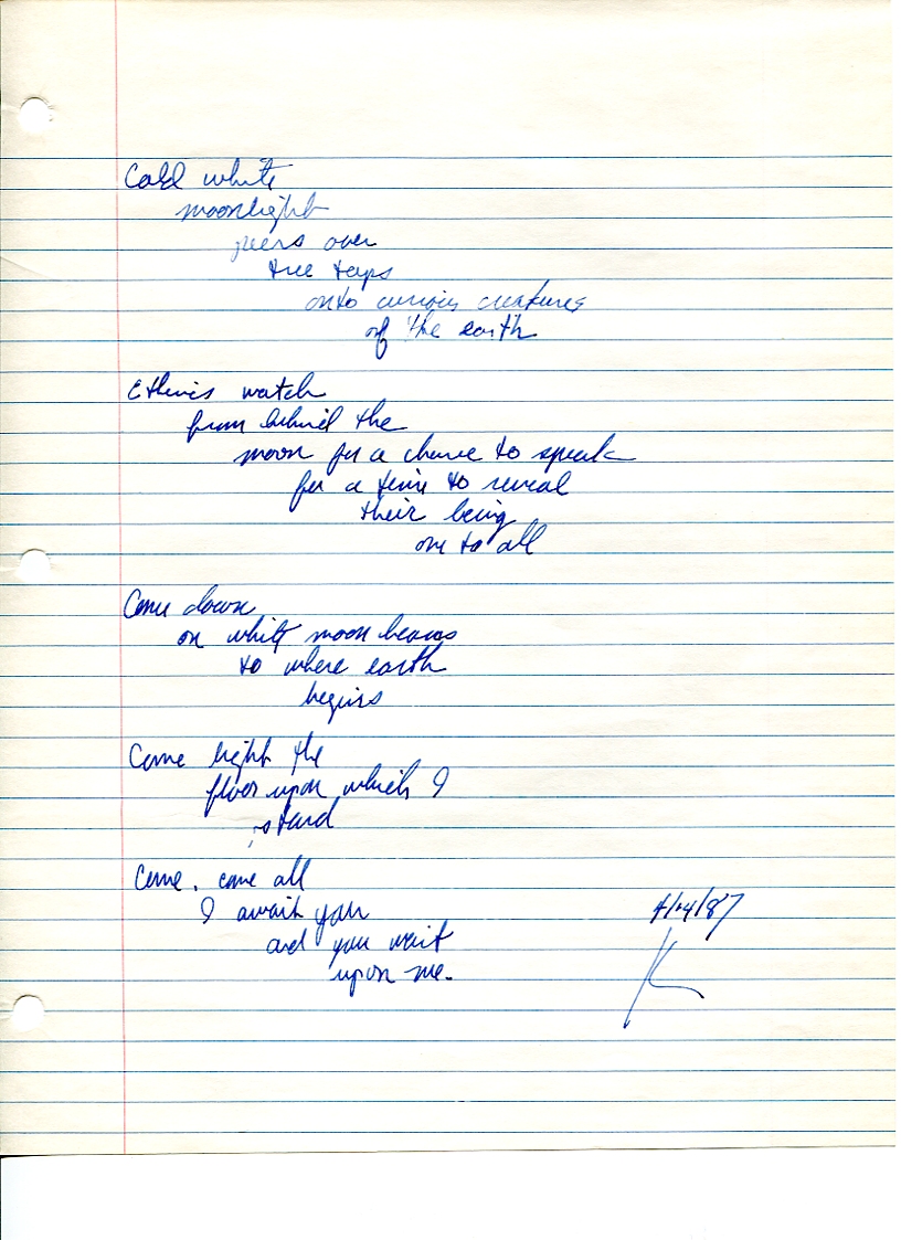 John WorldPeace Poems 1987 | World Peace Poems