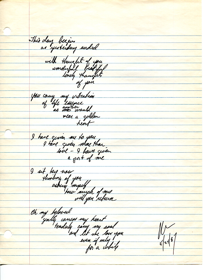 John WorldPeace Poems 1987 | World Peace Poems