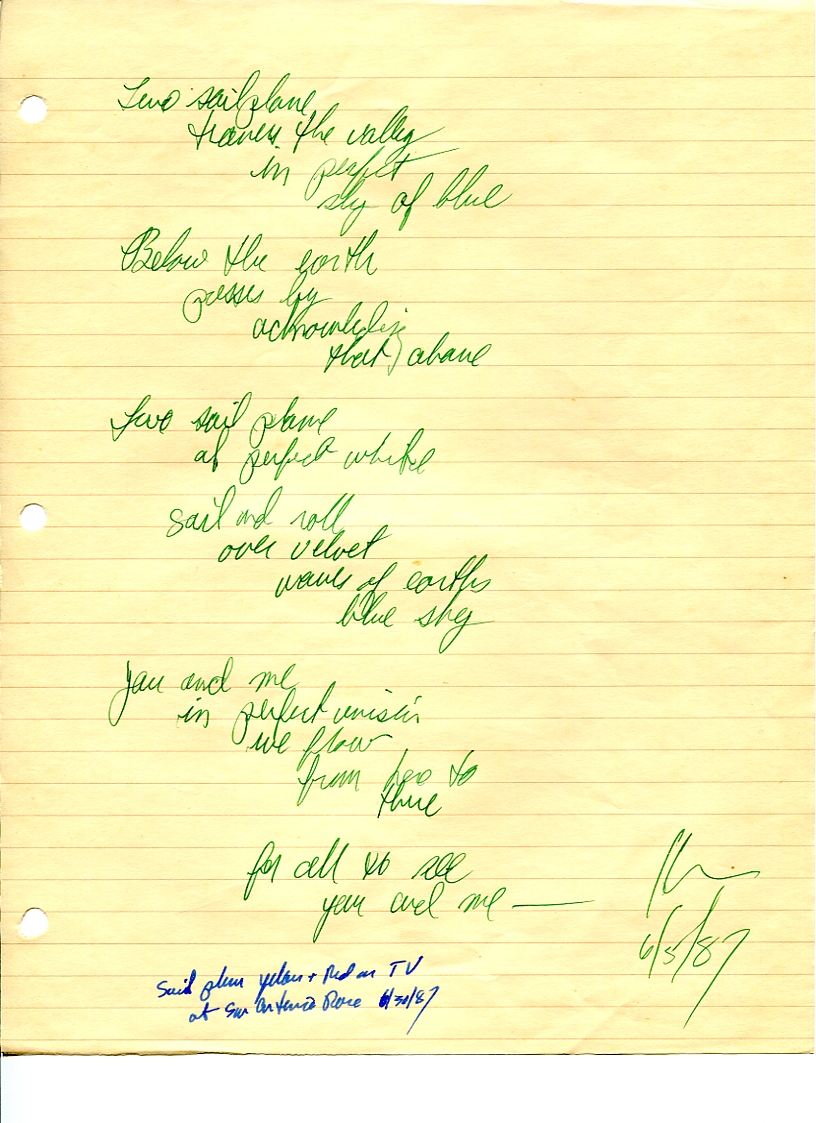 John WorldPeace Poems 1987 | World Peace Poems