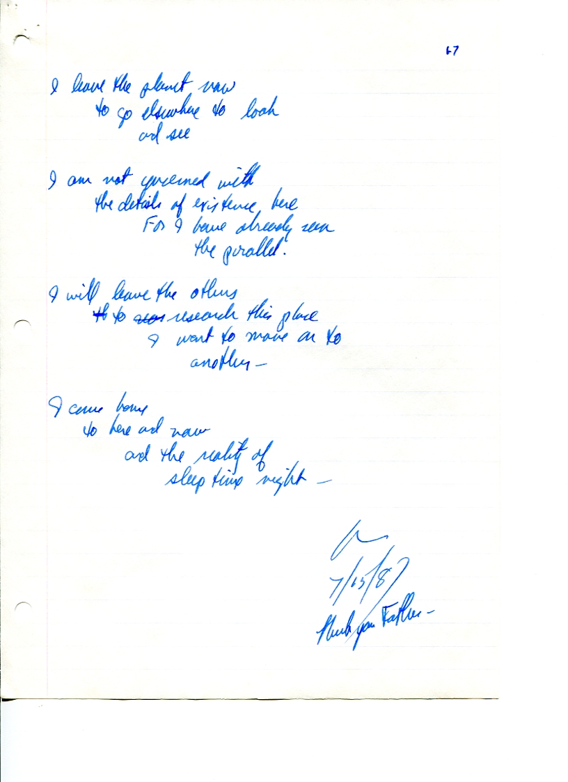 John WorldPeace Poems 1987 | World Peace Poems