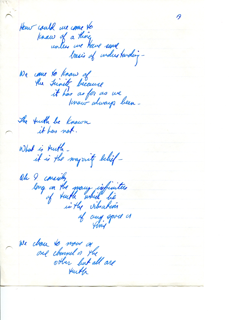 John WorldPeace Poems 1987 | World Peace Poems