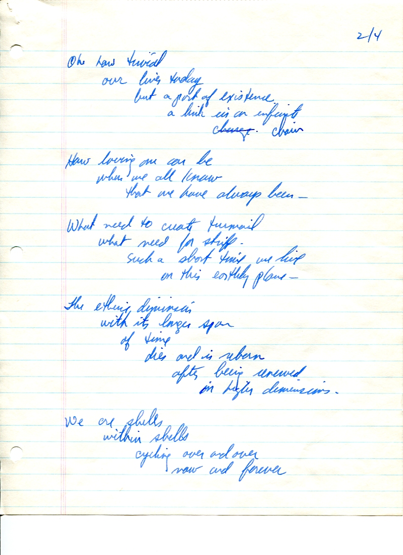 John WorldPeace Poems 1987 | World Peace Poems