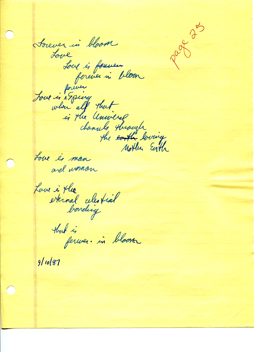 John WorldPeace Poems 1987 | World Peace Poems