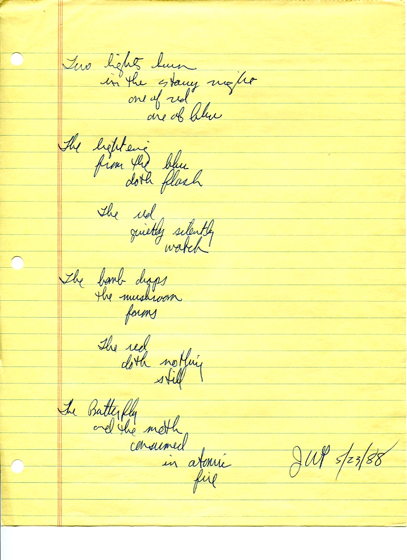 John WorldPeace Poems 1988 | World Peace Poems