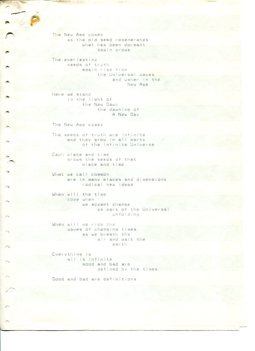 John WorldPeace Poems 1988 | World Peace Poems