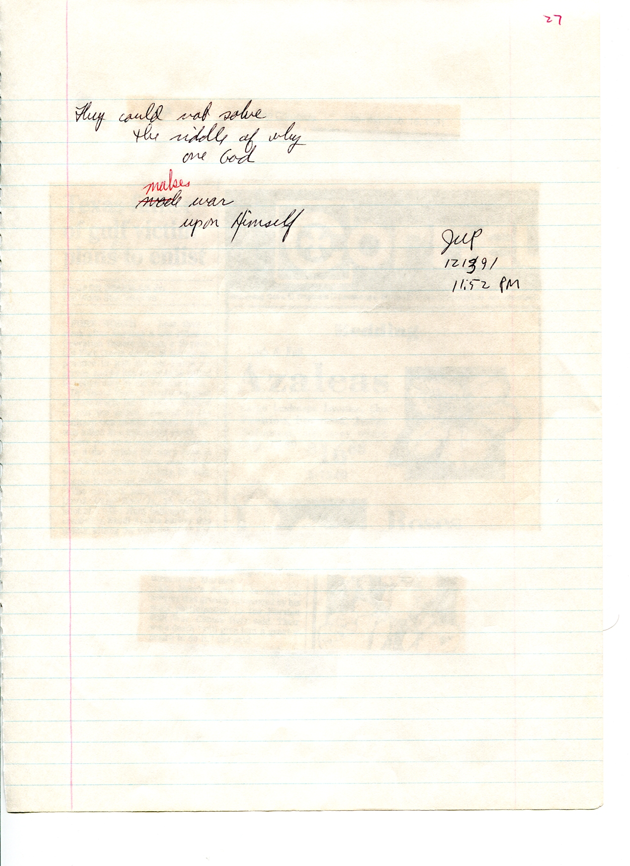 John WorldPeace Poems 1991 | World Peace Poems