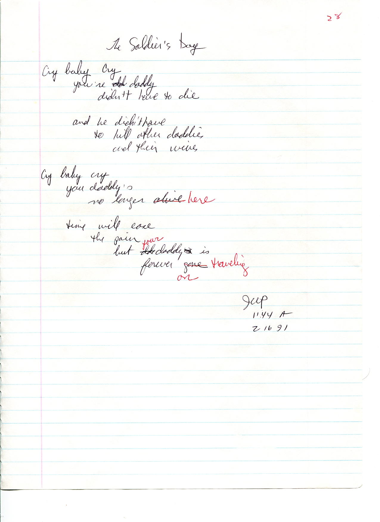 John WorldPeace Poems 1991 | World Peace Poems