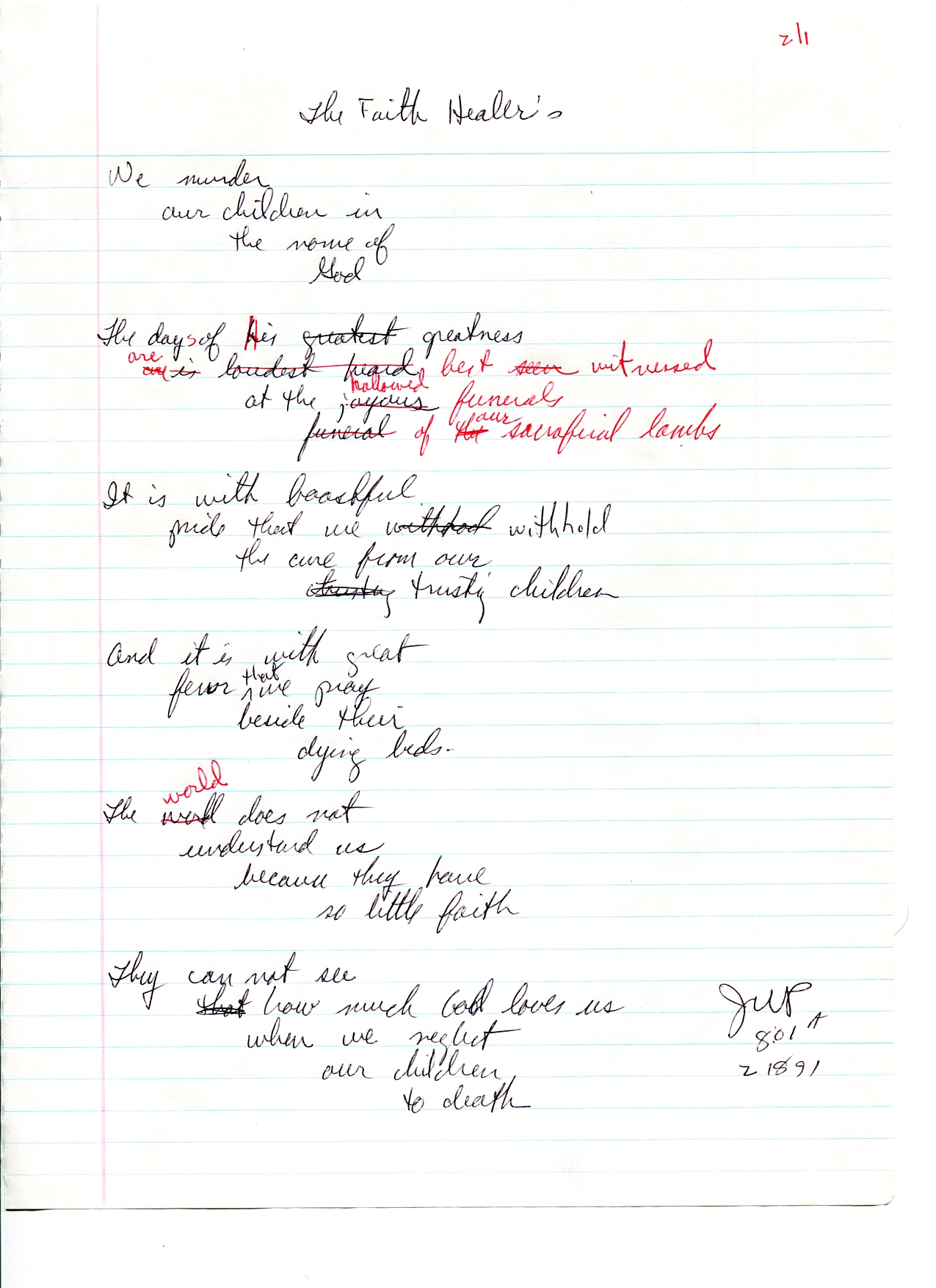 John WorldPeace Poems 1991 | World Peace Poems