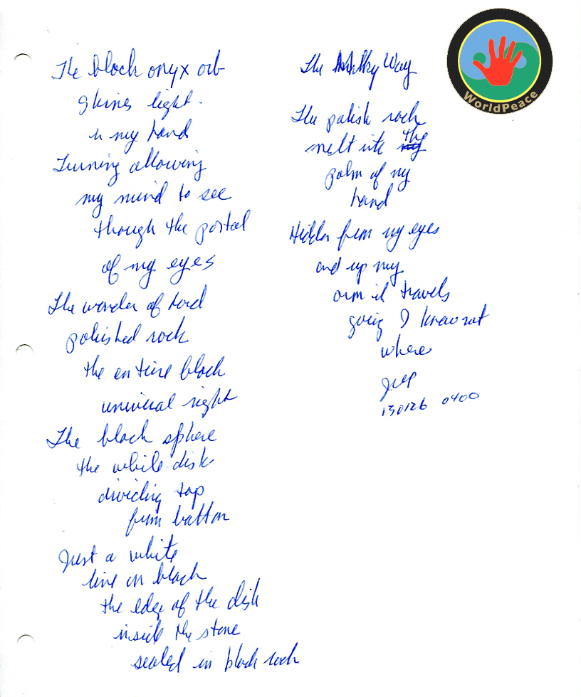 John WorldPeace Poems 2013