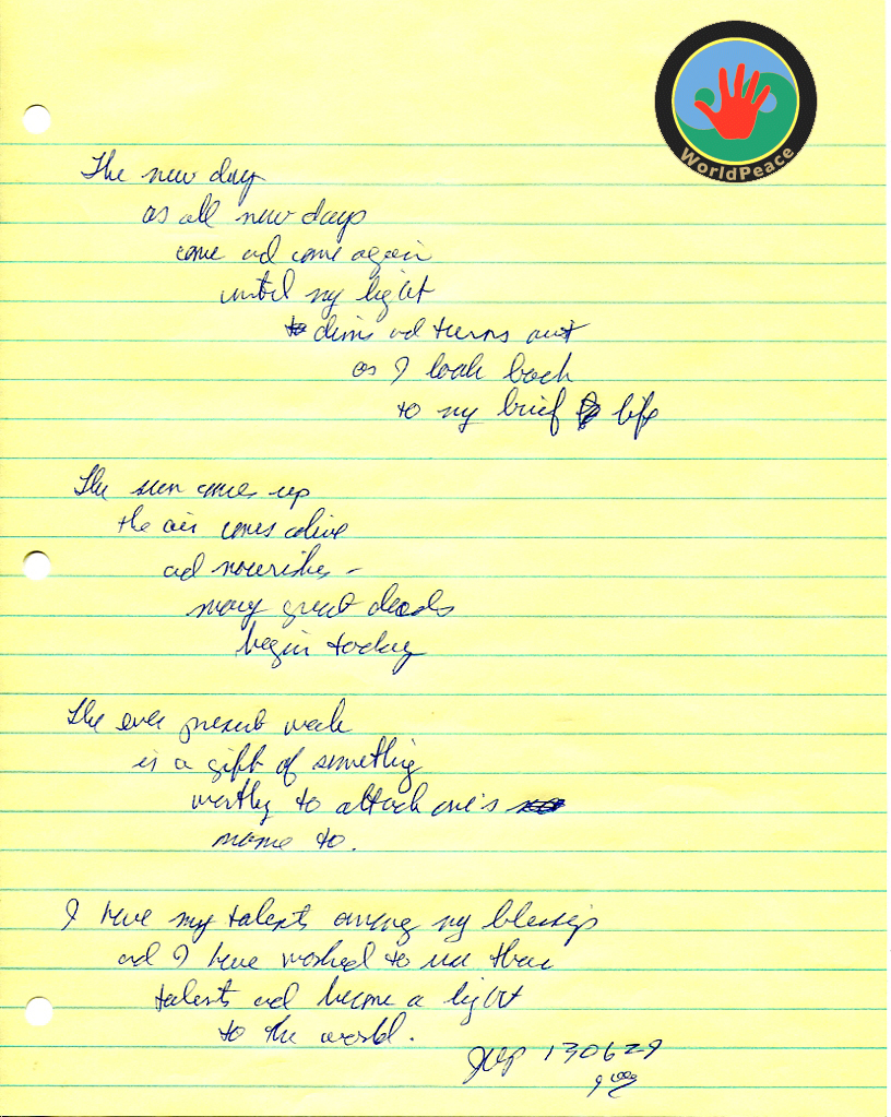 John WorldPeace Poems 2013