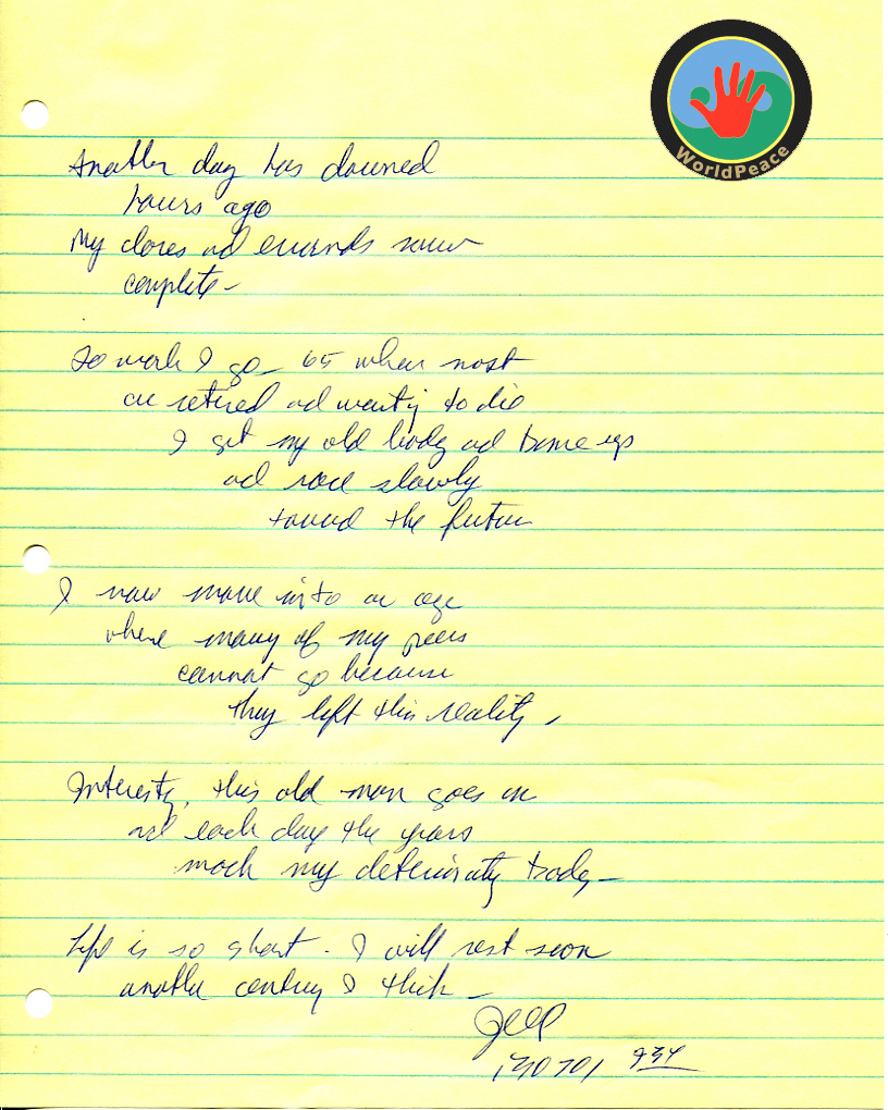 John WorldPeace Poems 2013