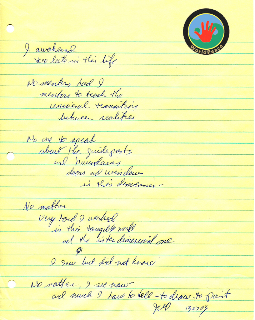 John WorldPeace Poems 2013