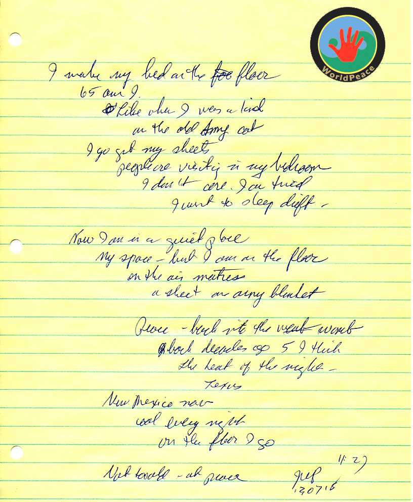 John WorldPeace Poems 2013