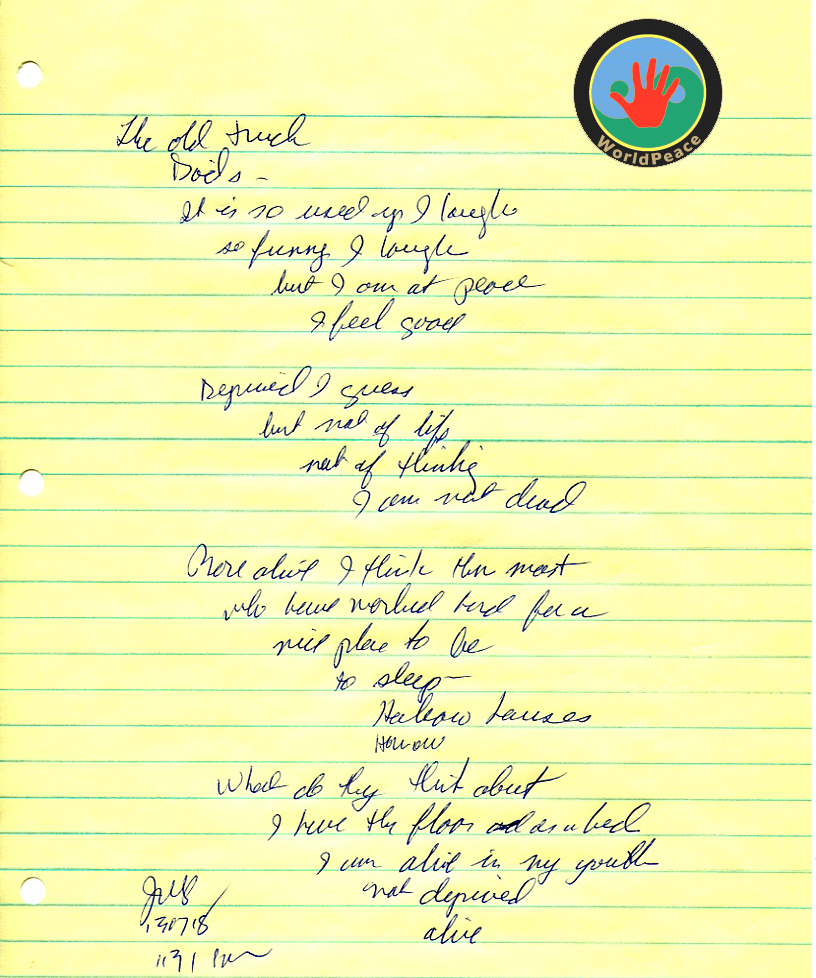 John WorldPeace Poems 2013