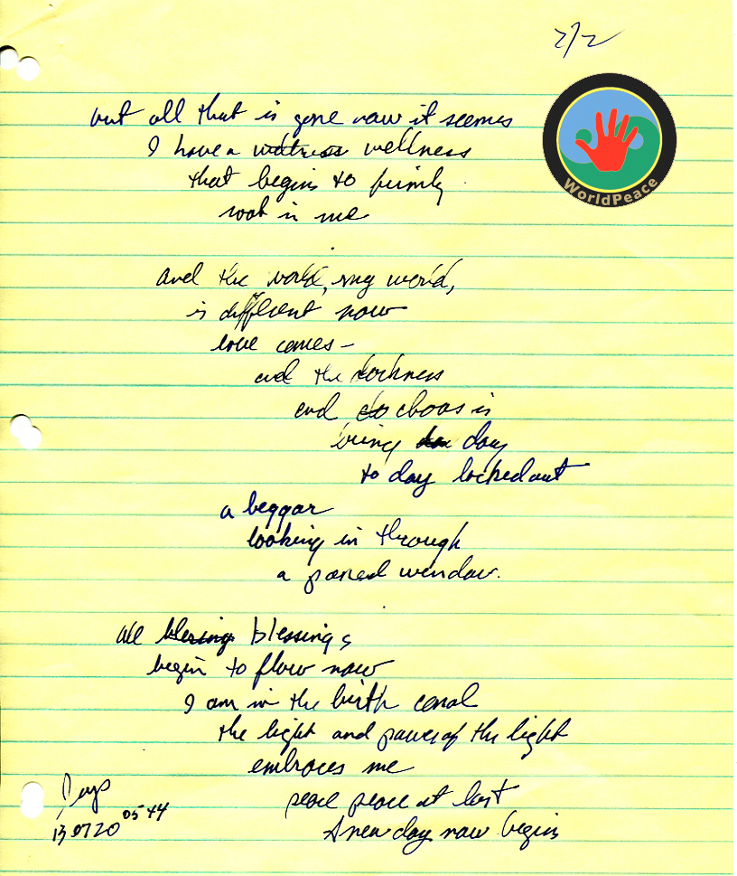 John WorldPeace Poems 2013