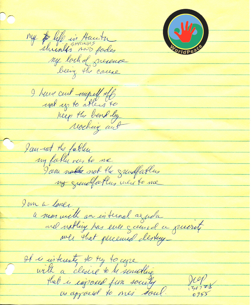 John WorldPeace Poems 2013