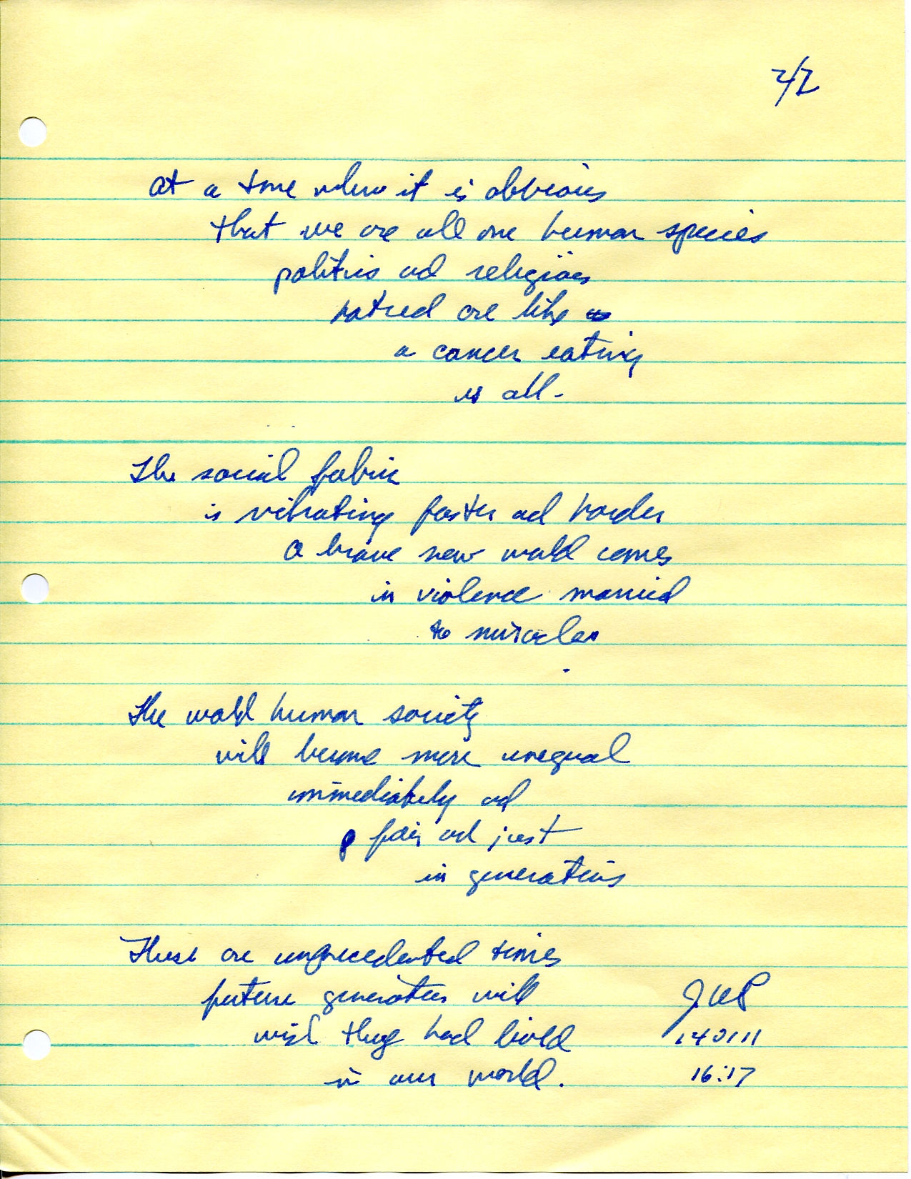 John WorldPeace Poems 2013