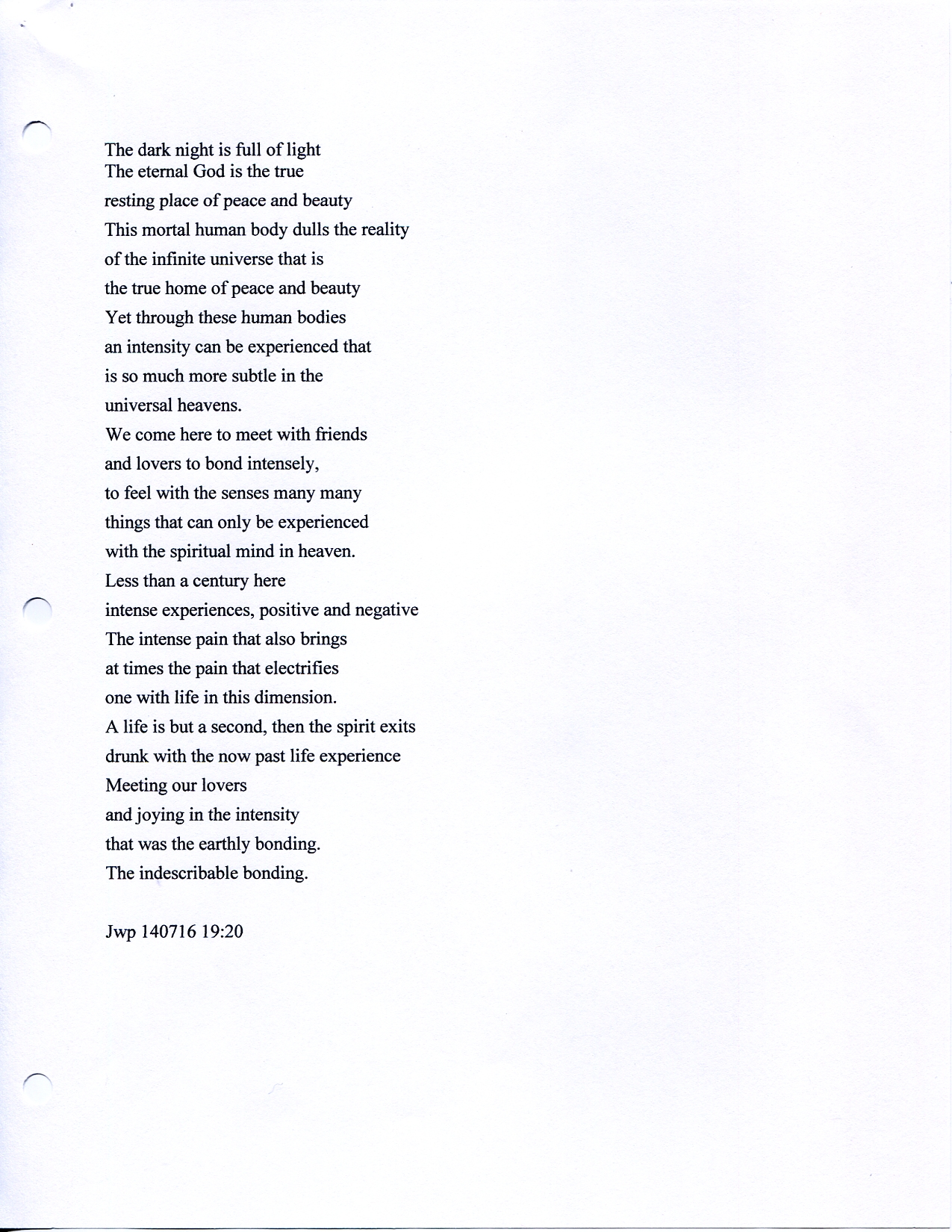 John WorldPeace Poems 2013