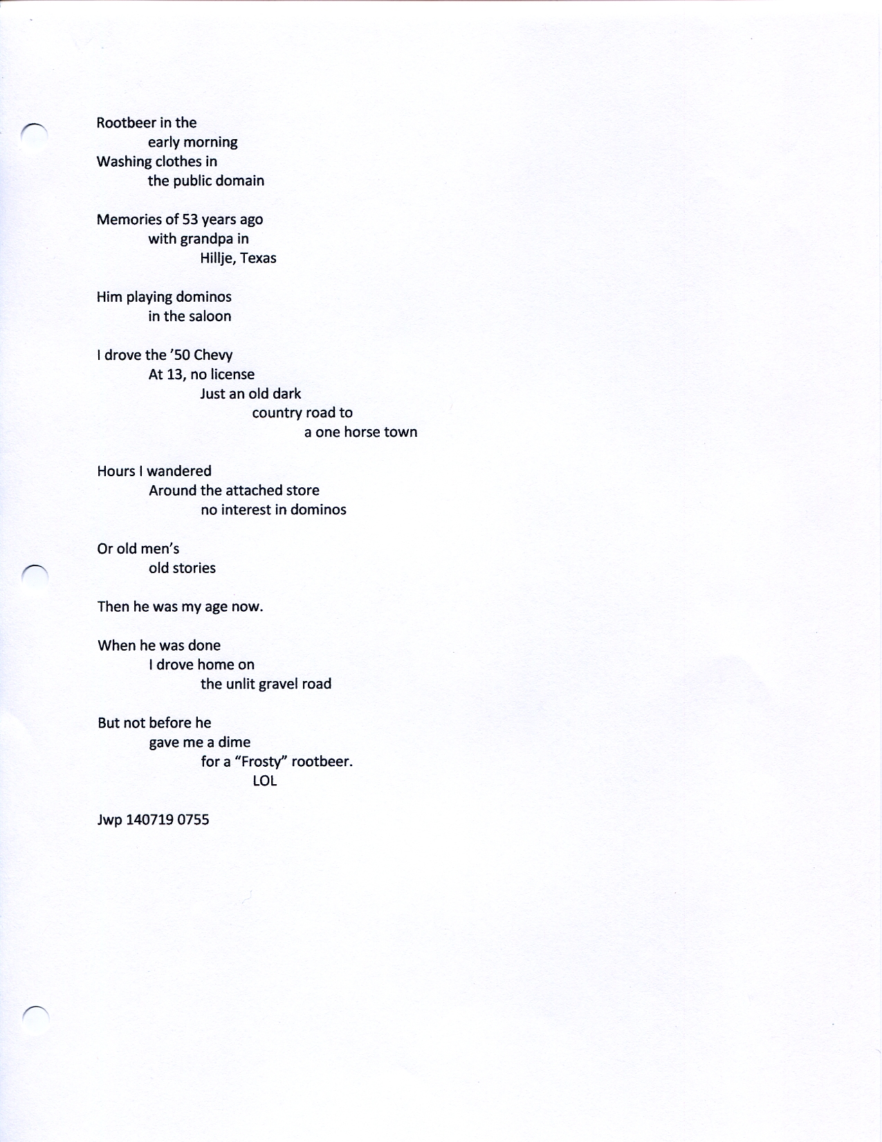 John WorldPeace Poems 2013