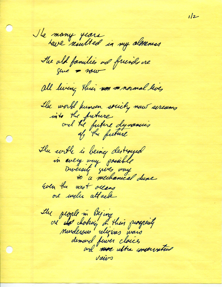 John WorldPeace Poems 2015