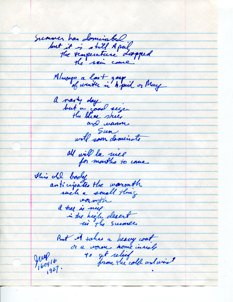 John WorldPeace Poems 2016